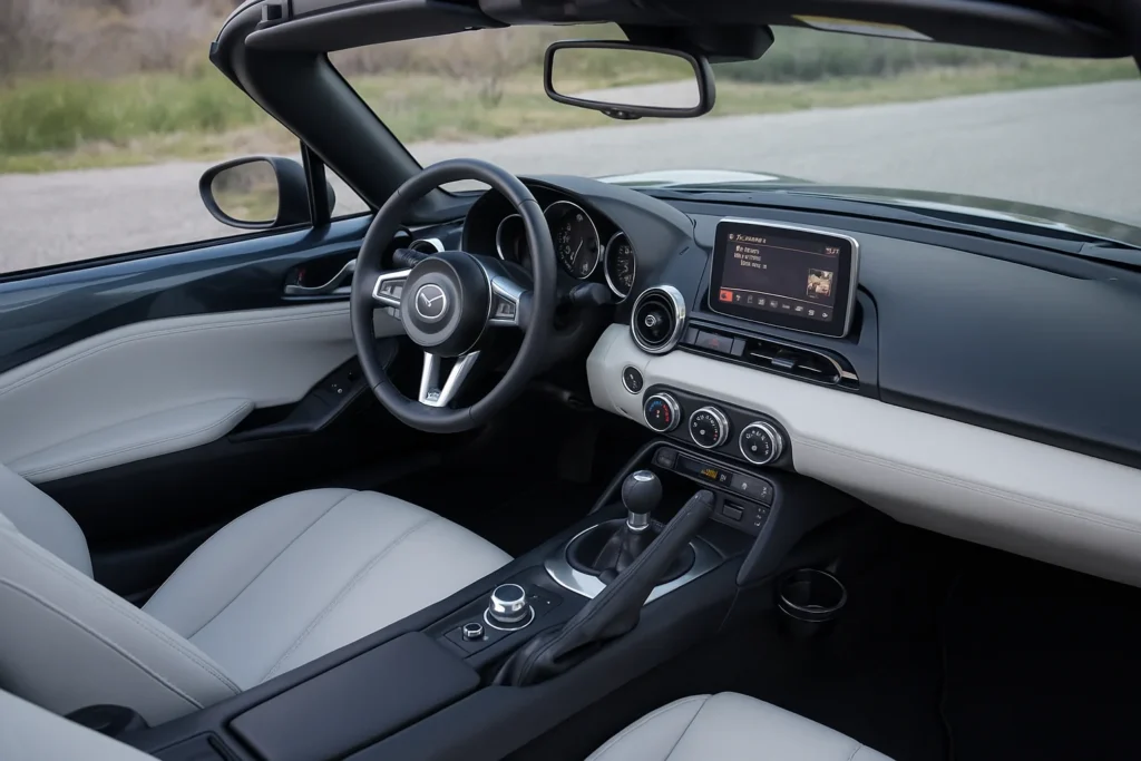 2020 mazda mx 5 miata rf club convertible interior dashboard