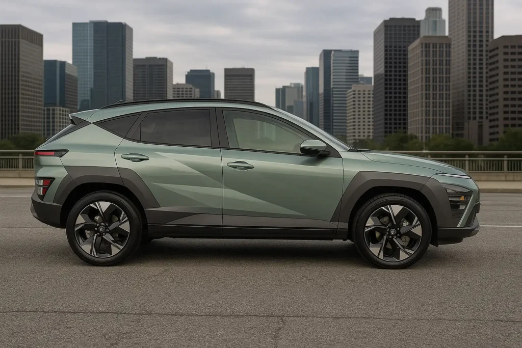2024 hyundai kona n line 4dr suv profile shown