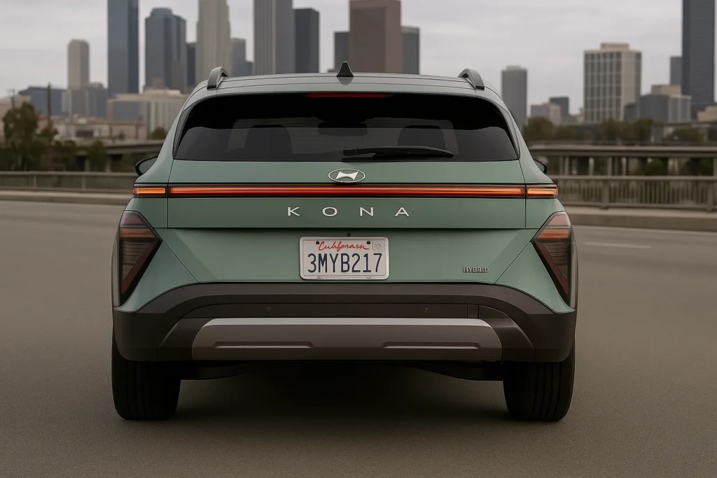 2024 hyundai kona n line 4dr suv rear badge