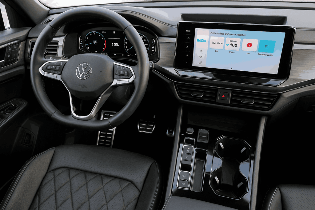 2024 volkswagen atlas sel premium r line 4dr suv interior dashboard