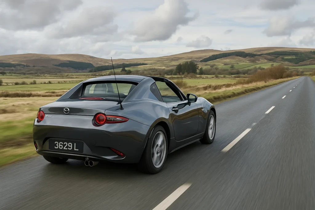 mazda mx 5 miata rf grand touring convertible exterior detail