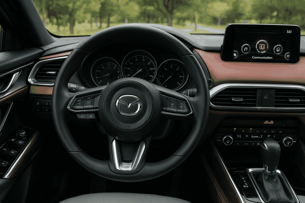 mazda cx 9 signature interior detail