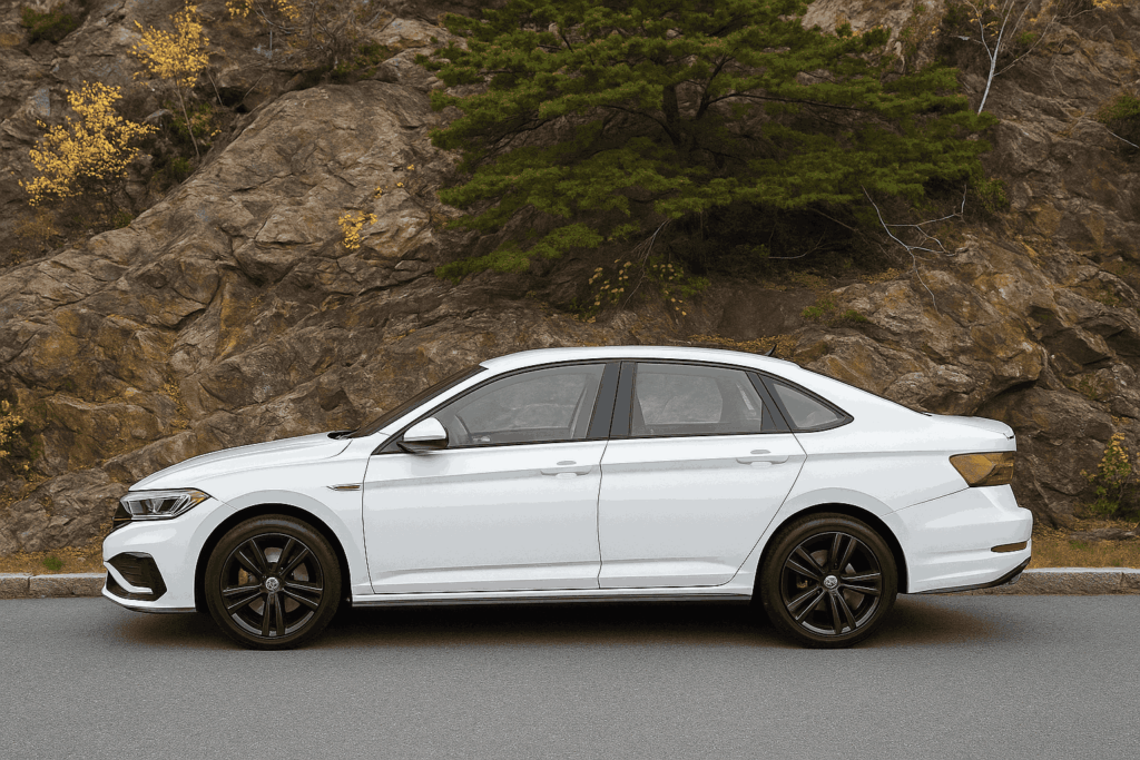 volkswagen jetta sel sedan exterior profile shown