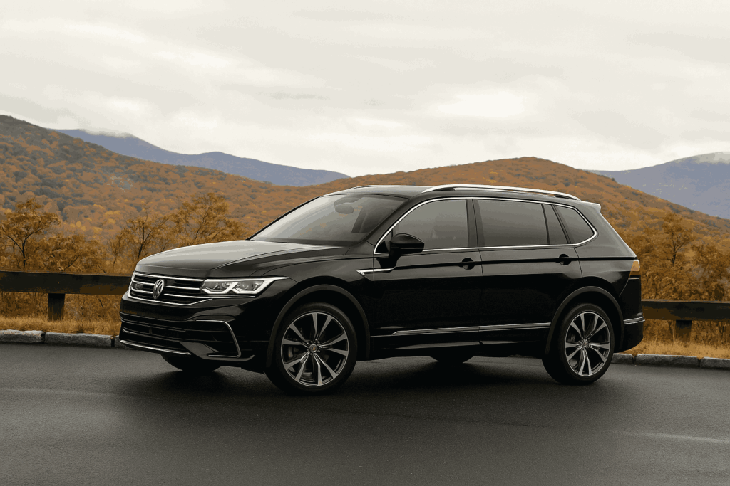 volkswagen tiguan sel r line 4dr suv exterior profile shown