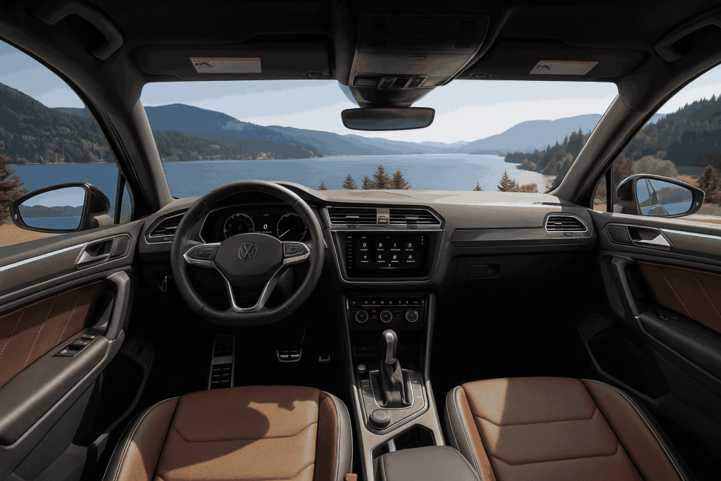 volkswagen tiguan sel r line 4dr suv interior dashboard