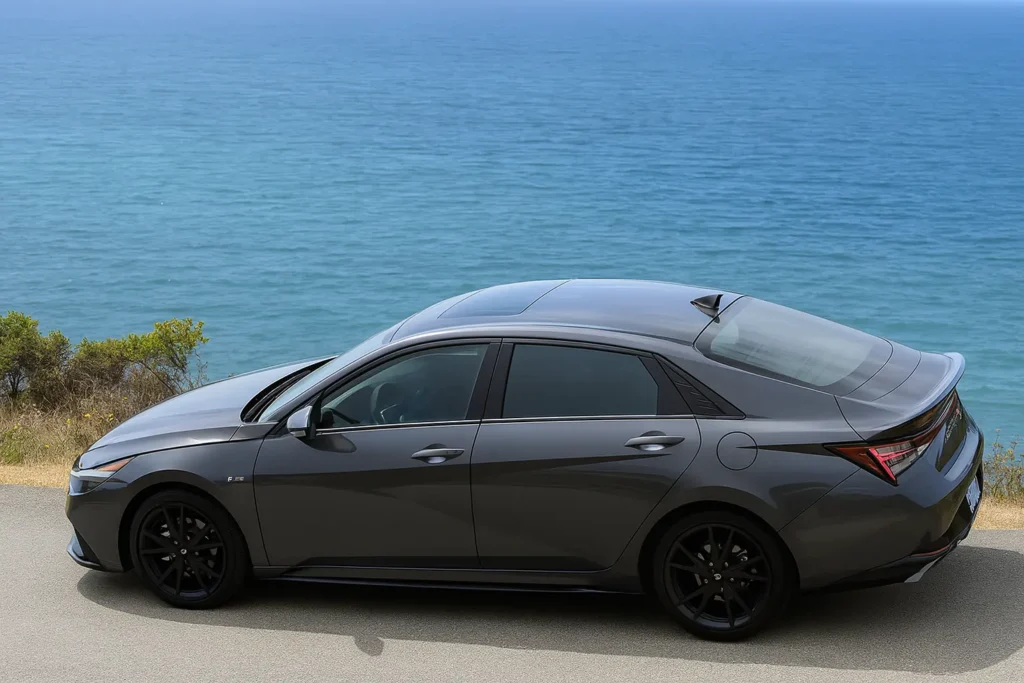 2024 Hyundai Elantra N Line exterior review 2024 Hyundai Elantra N Line exterior review