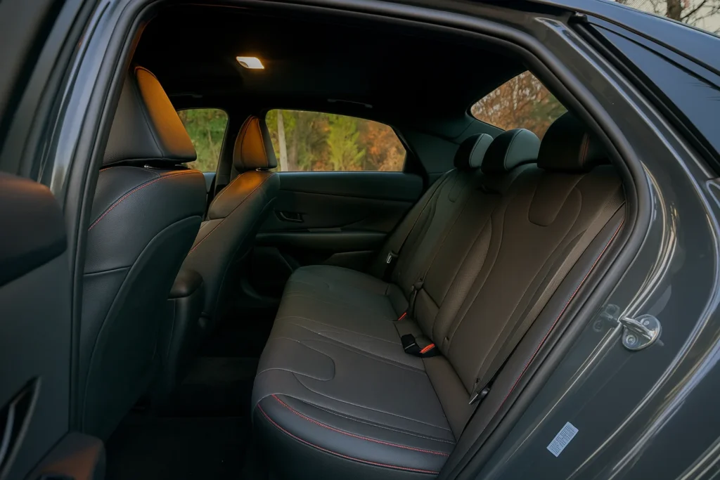 2024 Hyundai Elantra N Line rear seats 2024 Hyundai Elantra N Line rear seats