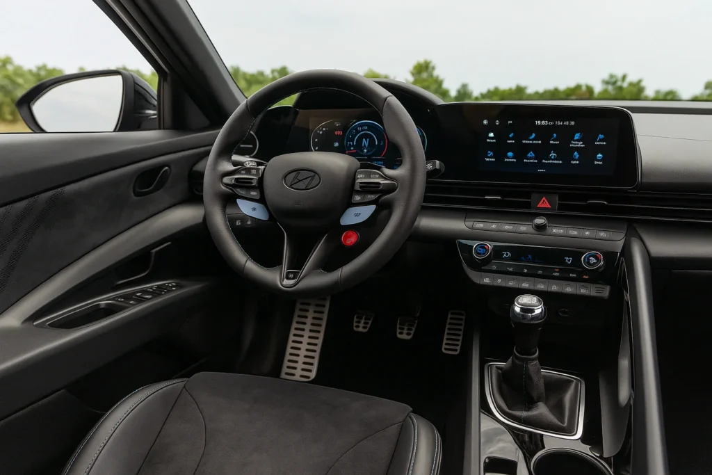 2024 Hyundai Elantra N Sedan interior dashboard 2024 Hyundai Elantra N Sedan interior dashboard