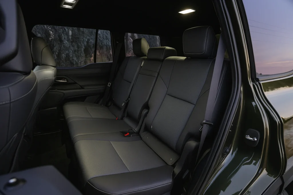 2024 Lexus GX 550 rear seats 2024 Lexus GX 550 rear seats