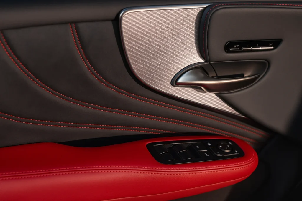 lexus ls 500 f sport sedan interior detail