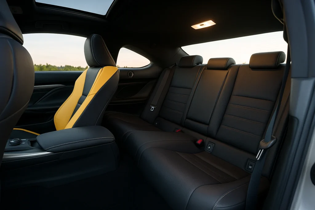 lexus rc 350 f sport back seats