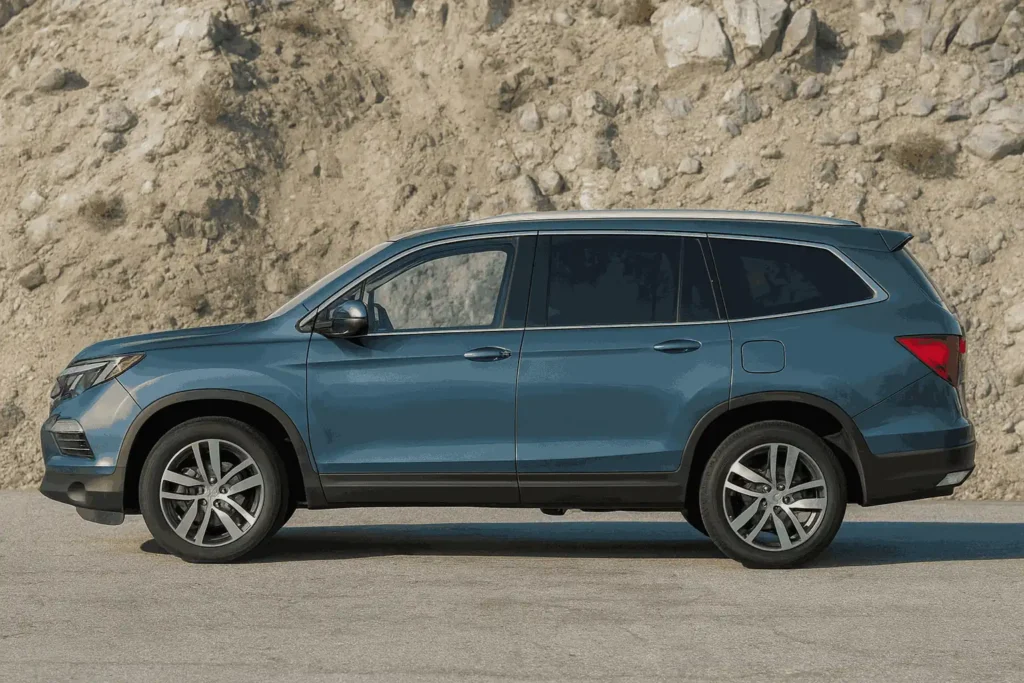 2016 Honda Pilot compact SUV spacious interior 3 row seating leather trimmed touchscreen advanced safety features family friendly 2016 Honda Pilot compact SUV spacious interior 3 row seating leather trimmed touchscreen advanced safety features family friendly