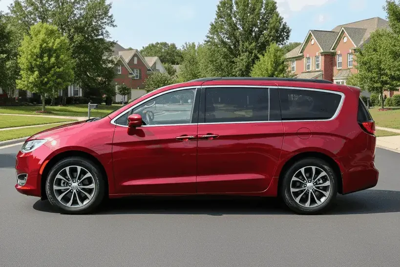 Side profile of 2017 Chrysler Pacifica red minivan showcasing aerodynamic body lines alloy wheels and family friendly stance e1757838000697 Side profile of 2017 Chrysler Pacifica red minivan showcasing aerodynamic body lines alloy wheels and family friendly stance e1757838000697