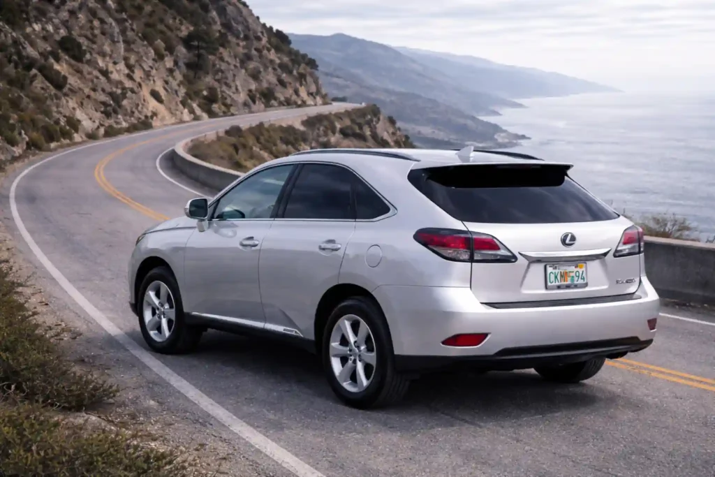 2014 Lexus RX 450h Rear Three Quarter on Ocean View Road 2014 Lexus RX 450h Rear Three Quarter on Ocean View Road